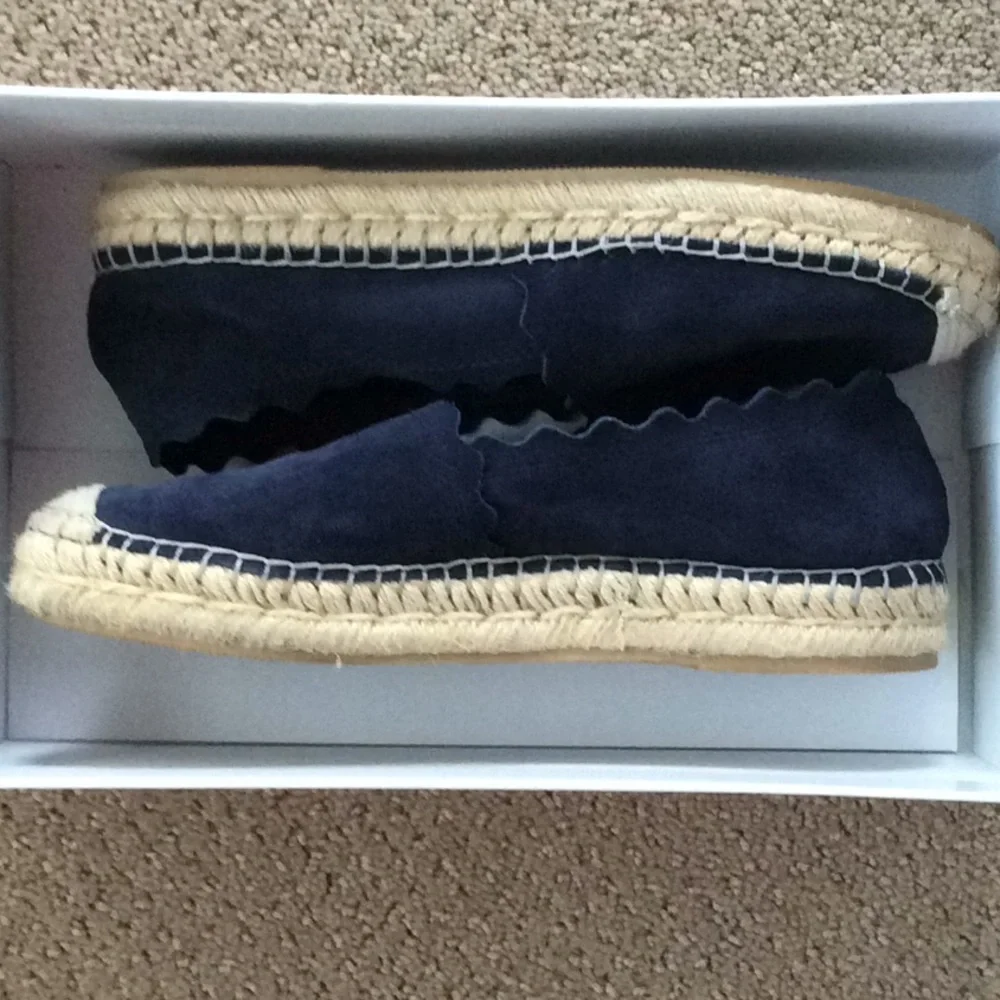 Steve Madden Breanna Navy Suede Espadrilles 7.5